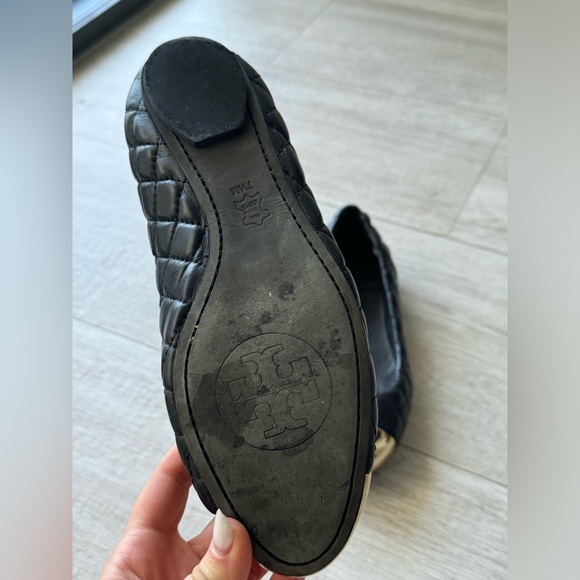 Tory Burch Gold Toe Ballet Flats - Barely used - Picture 2 of 3